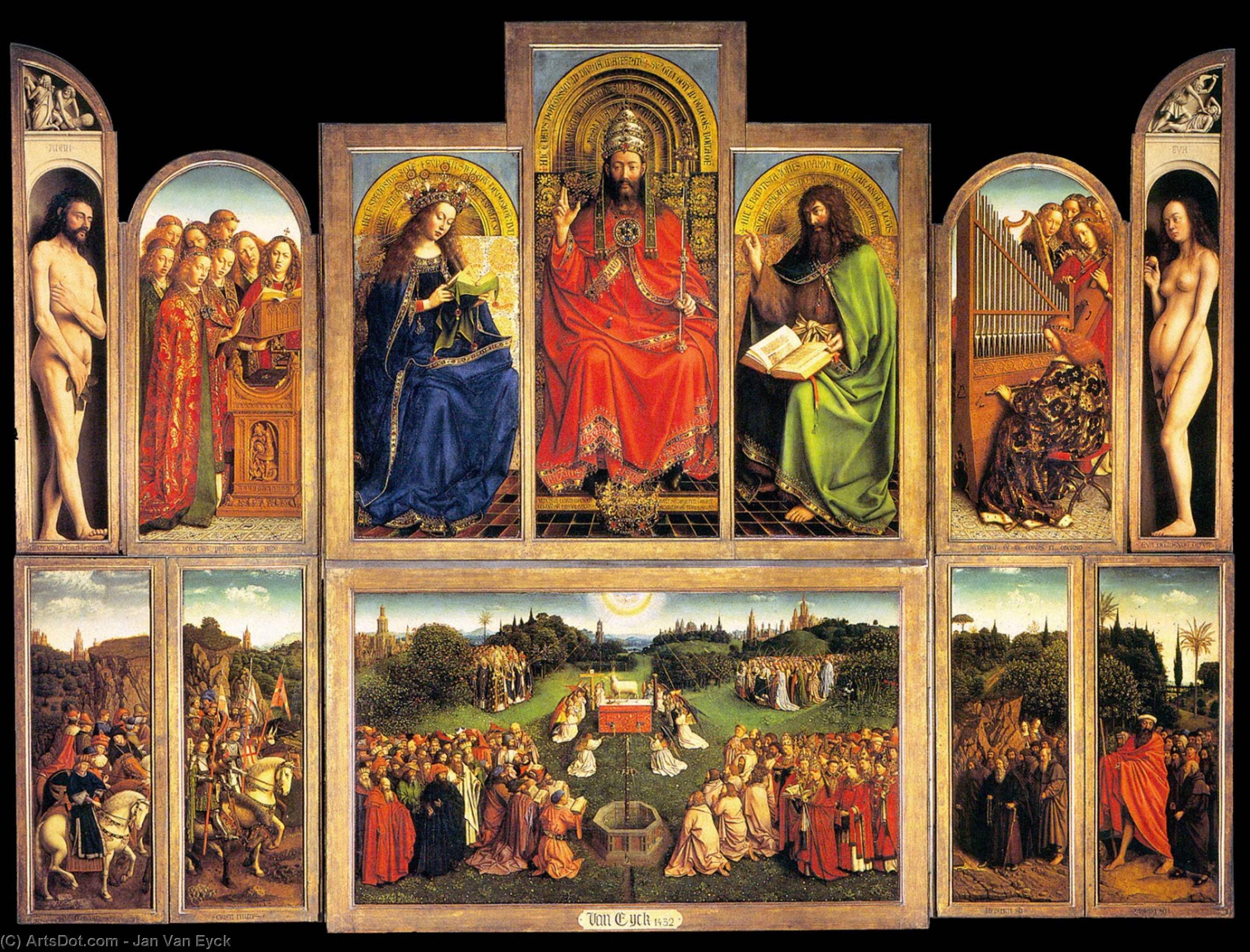 The Ghent Altarpiece (wings Open) — Jan Van Eyck