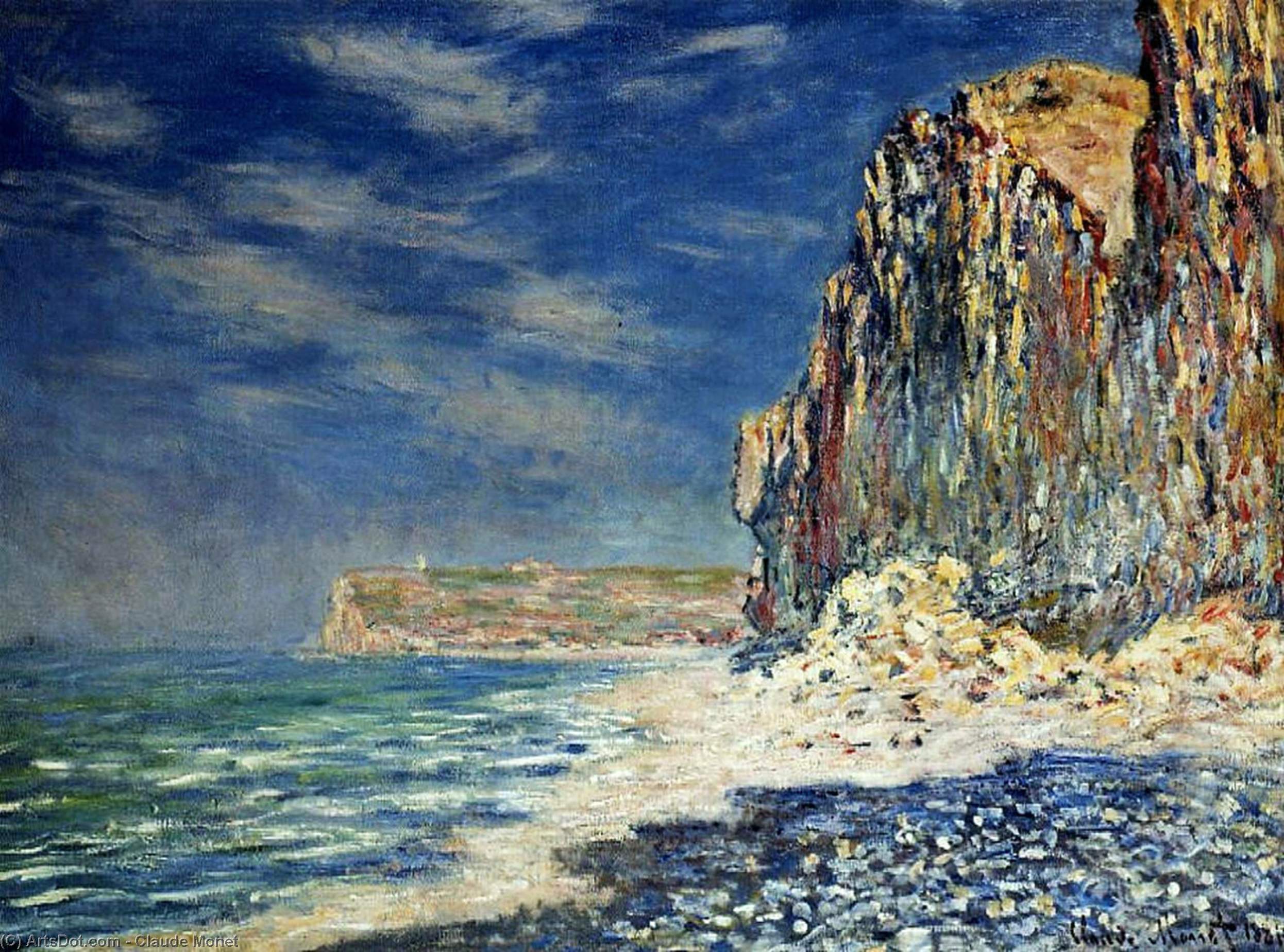 Cliff Near Fecamp — Claude Monet