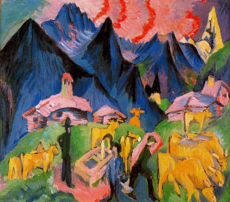 Vita Alpina. Triptico 1 — Ernst Ludwig Kirchner