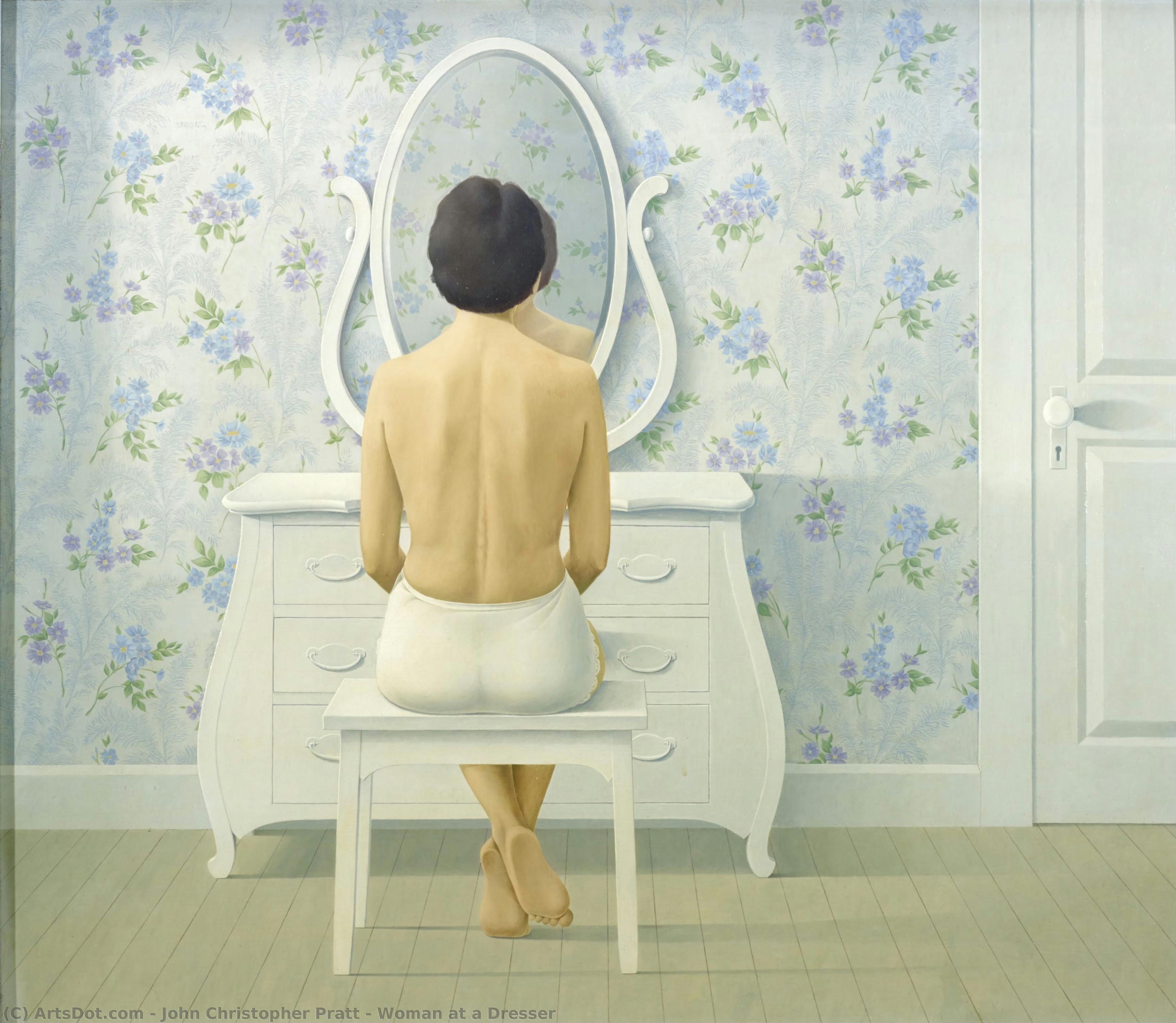 Woman At A Dresser — John Christopher Pratt