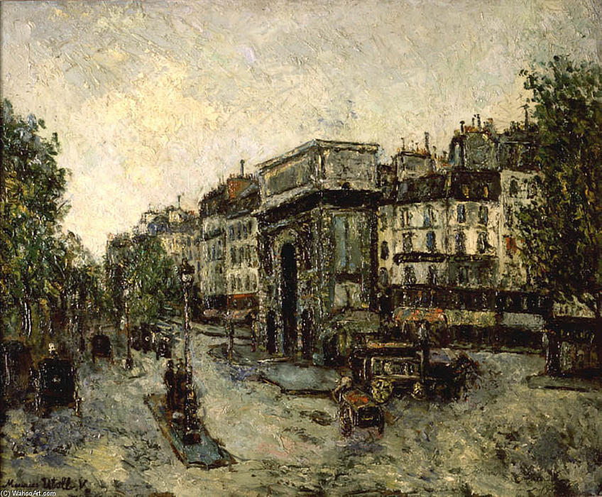 Gate Saint-martin In Paris — Maurice Utrillo