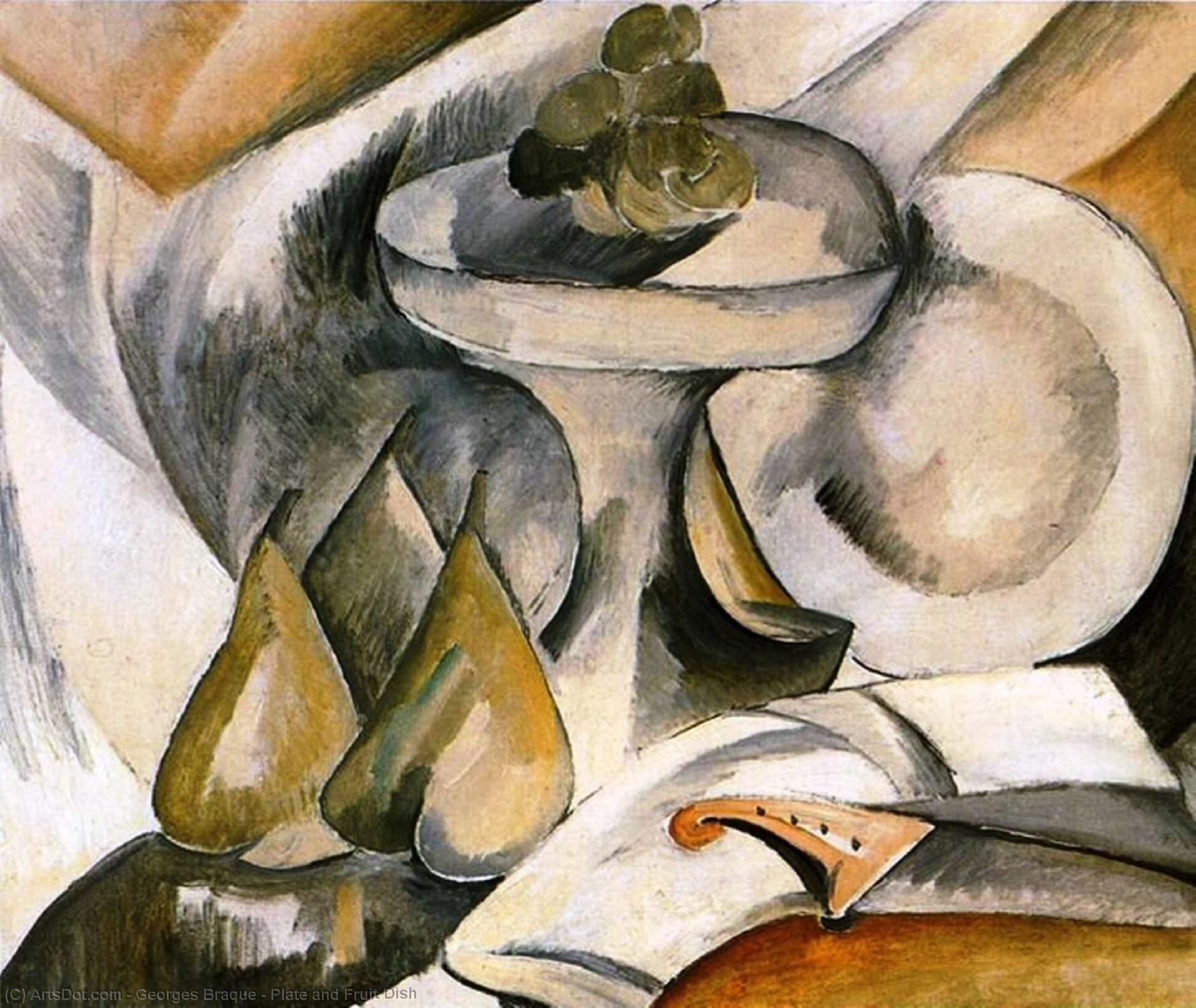 Teller Und Obstschüssel — Georges Braque