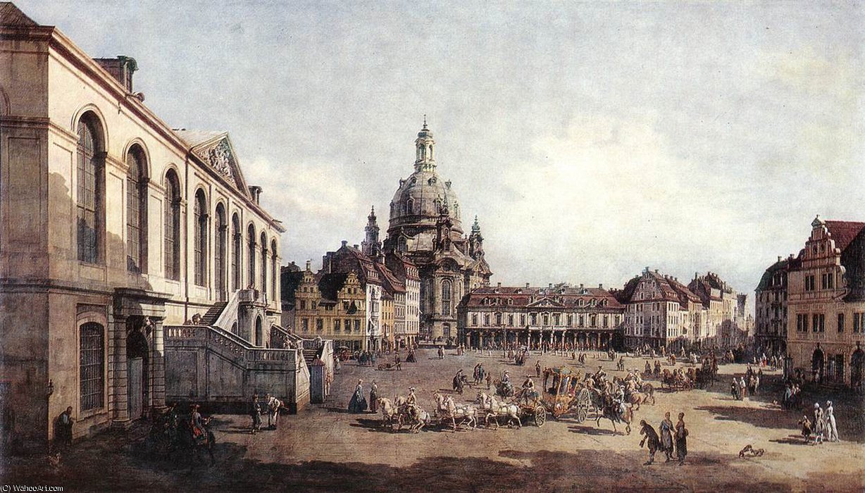Dresden - New Market Square In Dresden From The Jüdenhof — Bernardo Bellotto