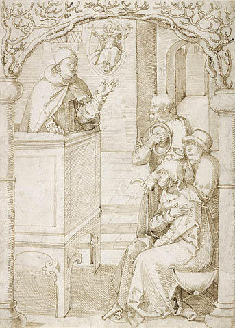 Monk Preaching — Hans Baldung