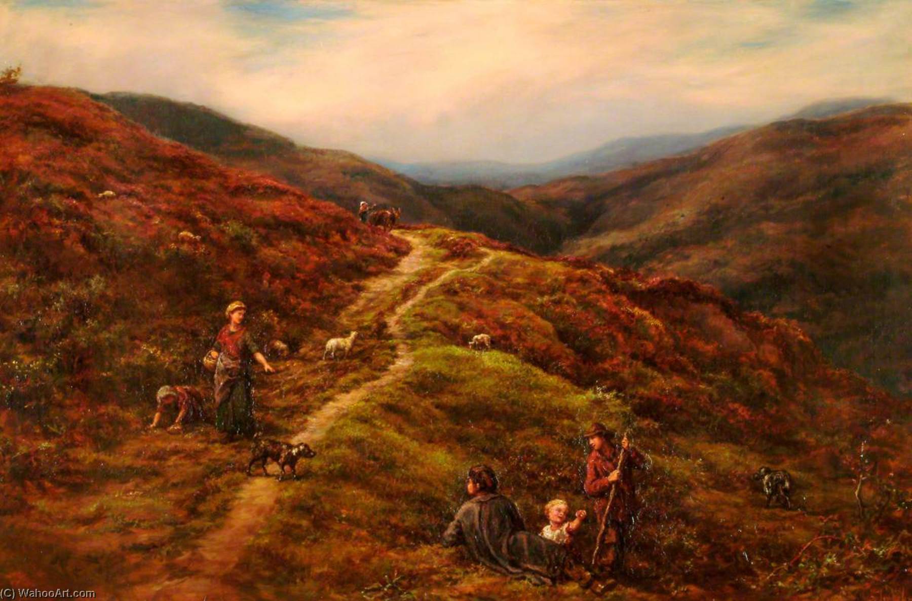 The Old Mountain Road — William Linnell