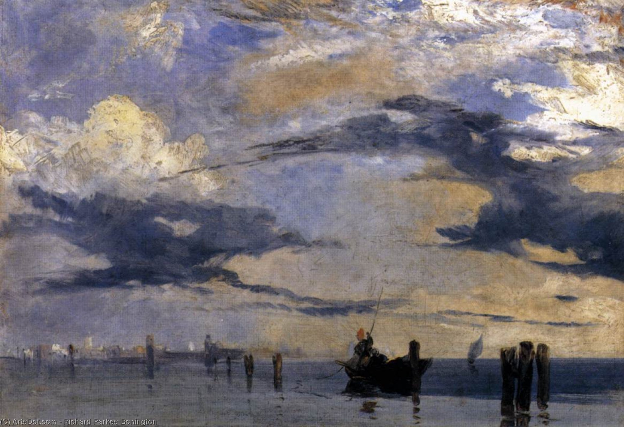 On The Adriatic — Richard Parkes Bonington