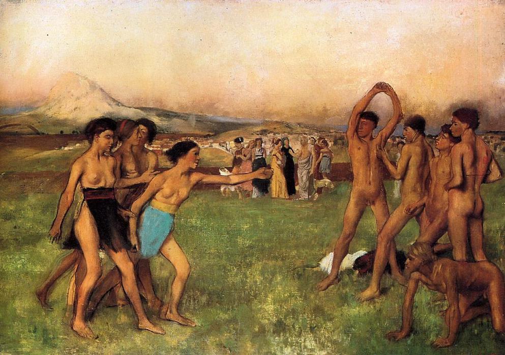 The Young Spartans — Edgar Degas