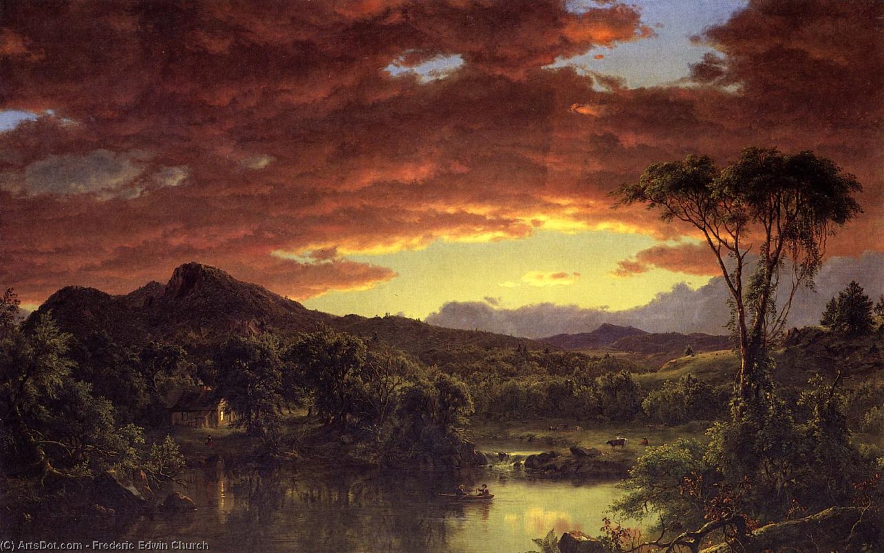 A Country Home — Frederic Edwin Church