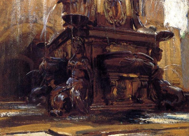 Fountain At Bologna — John Singer Sargent