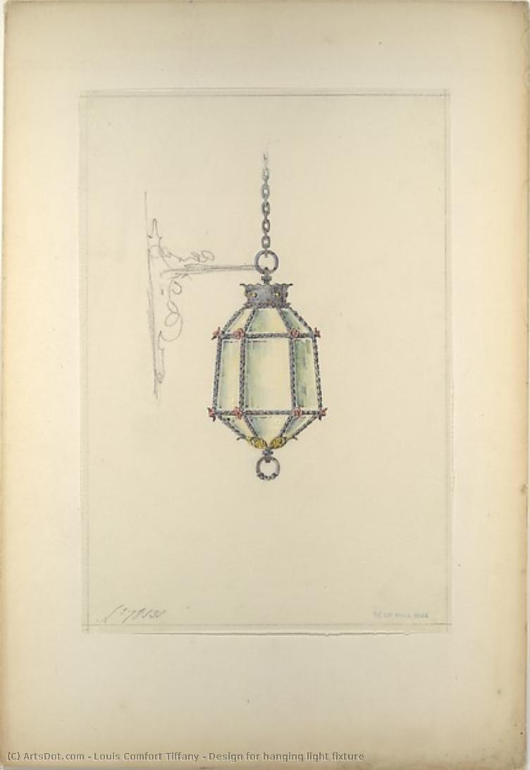 Design For Hanging Light Fixture — Louis Comfort Tiffany