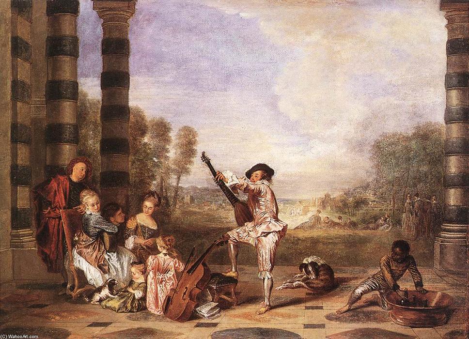 Les Charmes De La Vie (the Music Party) — Jean-antoine Watteau
