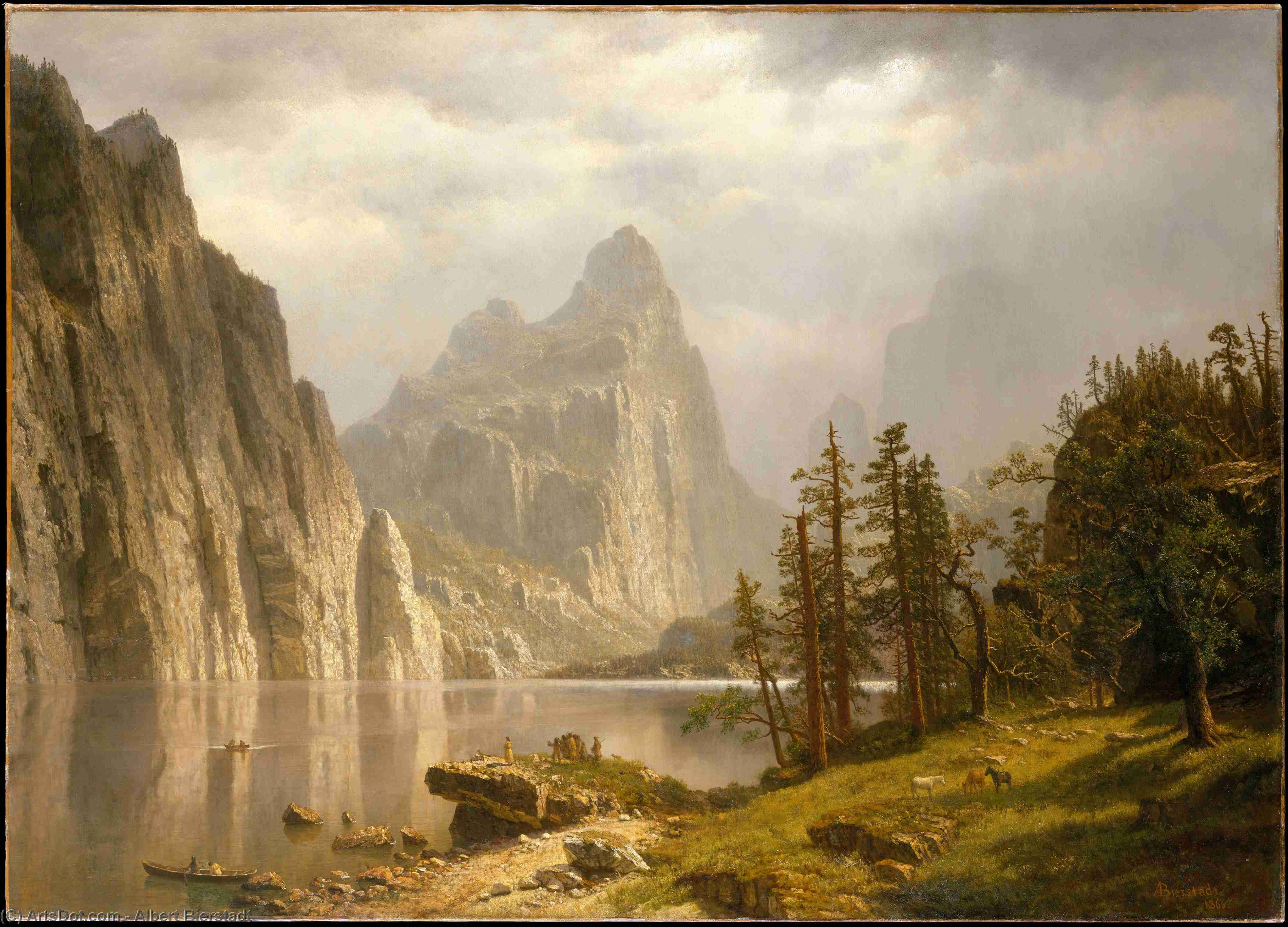 Merced River, Yosemite Valley — Albert Bierstadt