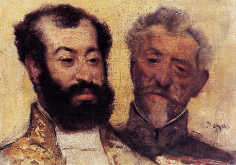 General Mellinet And Chief Rabbi Astruc — Edgar Degas