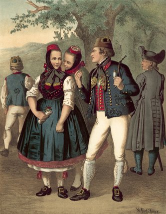 German Costume Chur-hessen And Der Schwalm — Albert Kretschmer