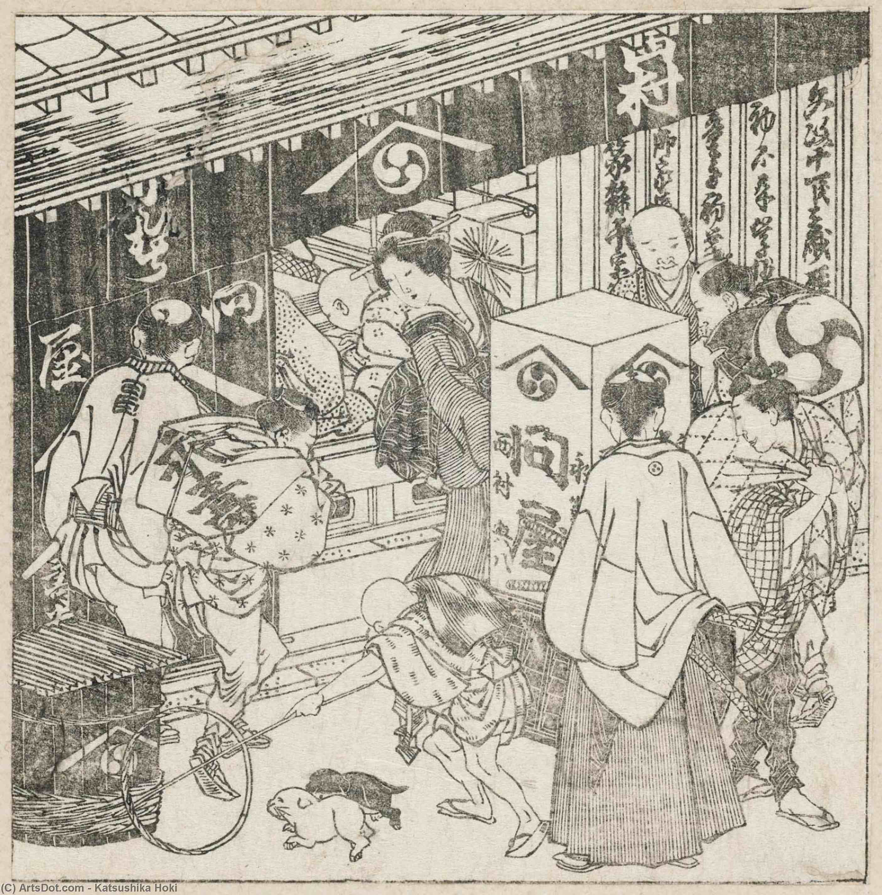 The Shop Of Nishimura — Katsushika Hokusai