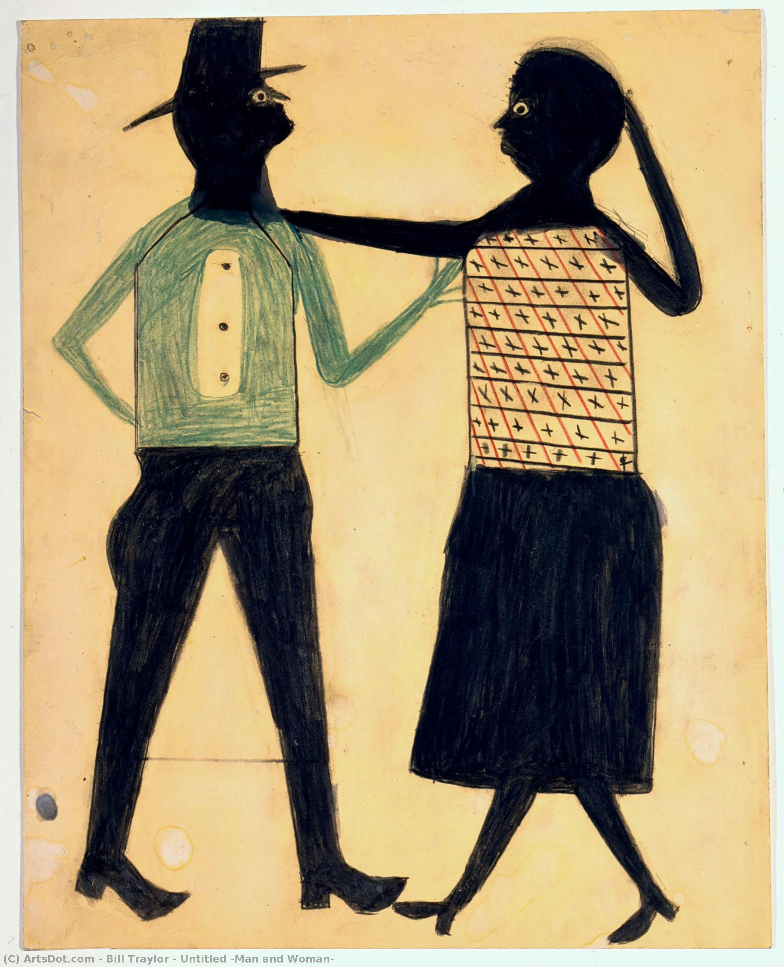 Untitled [man And Woman] — Bill Traylor