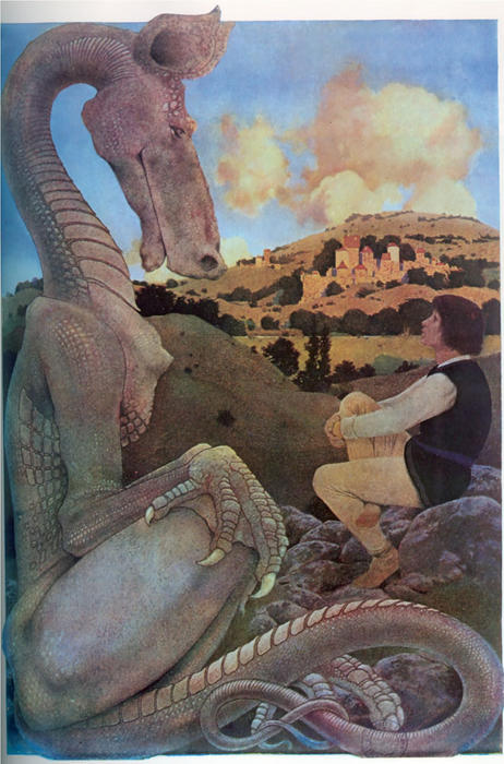 The Reluctant Dragon — Maxfield Parrish