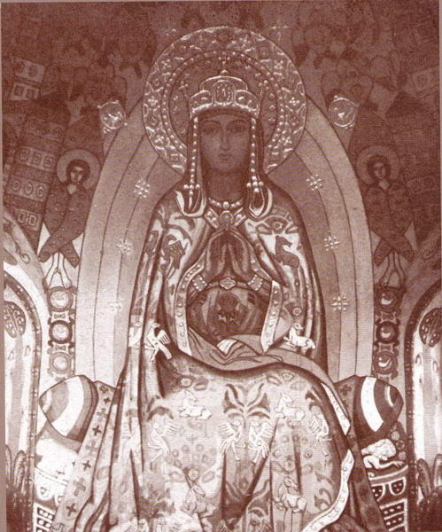 Queen Of Heaven Over River Of Life — Nicholas Roerich