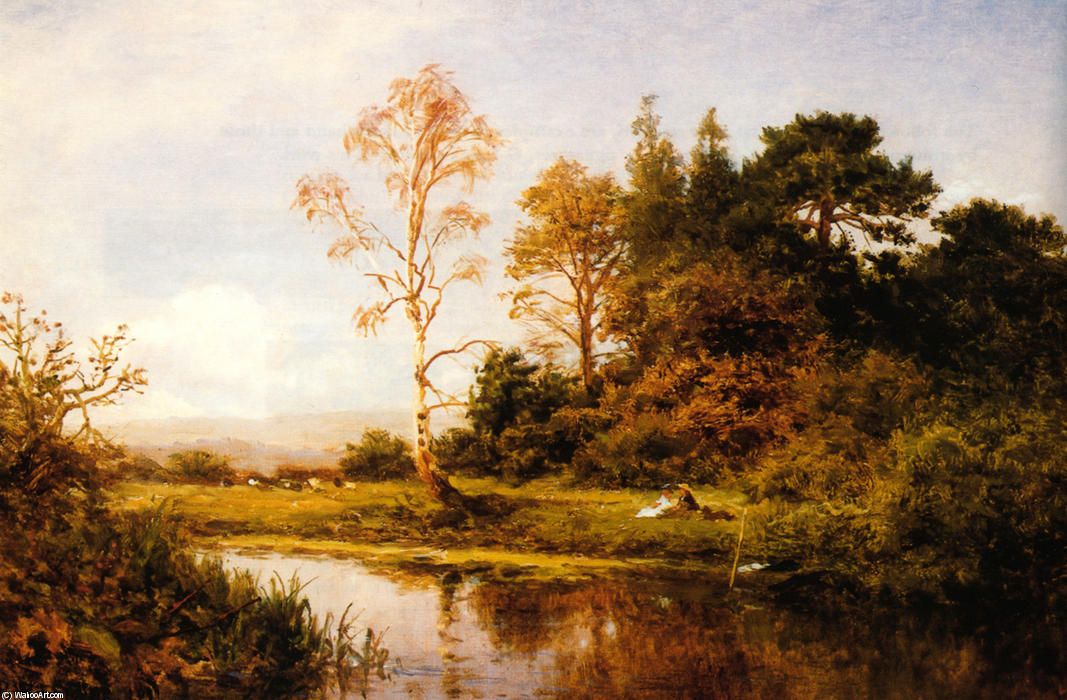 A Fine Autumn Morning — R.a Benjamin Williams Leader