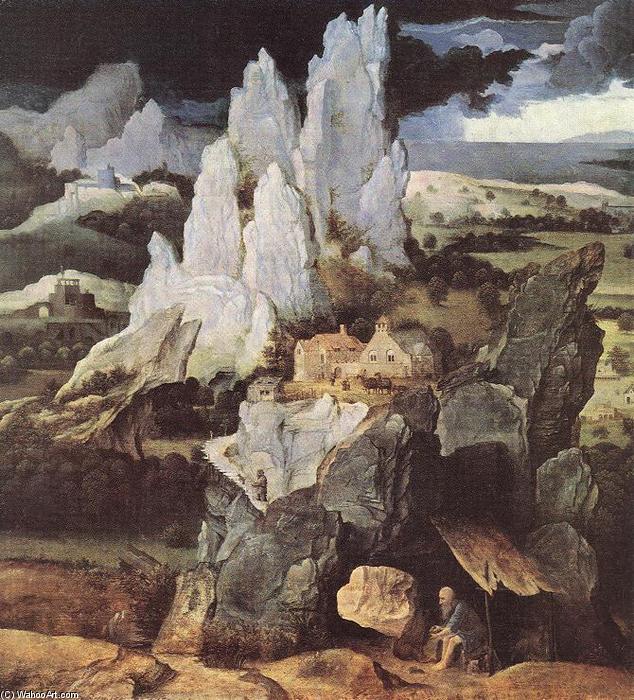 St Jerome In Rocky Landscape — Joachim Patenier