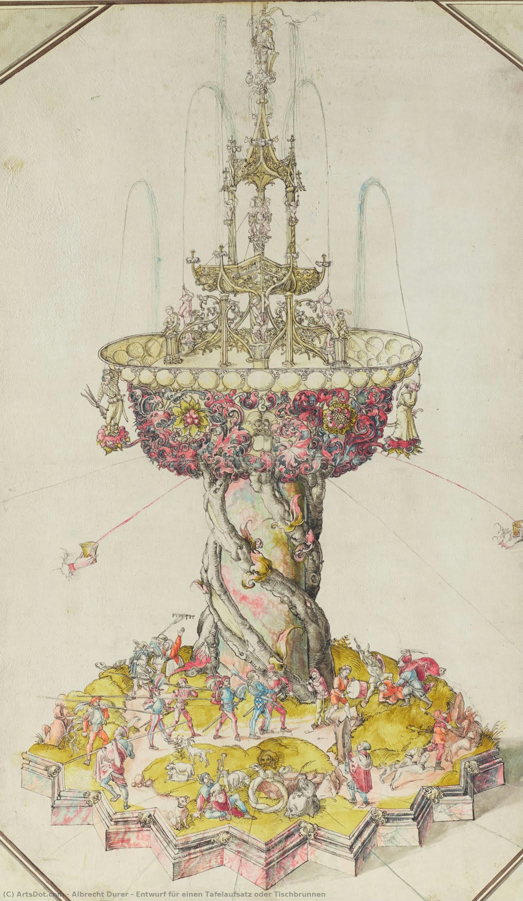Entwurf Für Einen Tafelaufsatz Oder Tischbrunnen — Albrecht Dürer