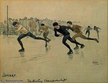 Ice Skating — George Derville Rowlandson