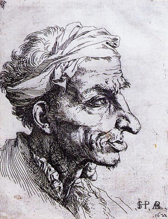 Grotesque Head 2 — Jusepe De Ribera