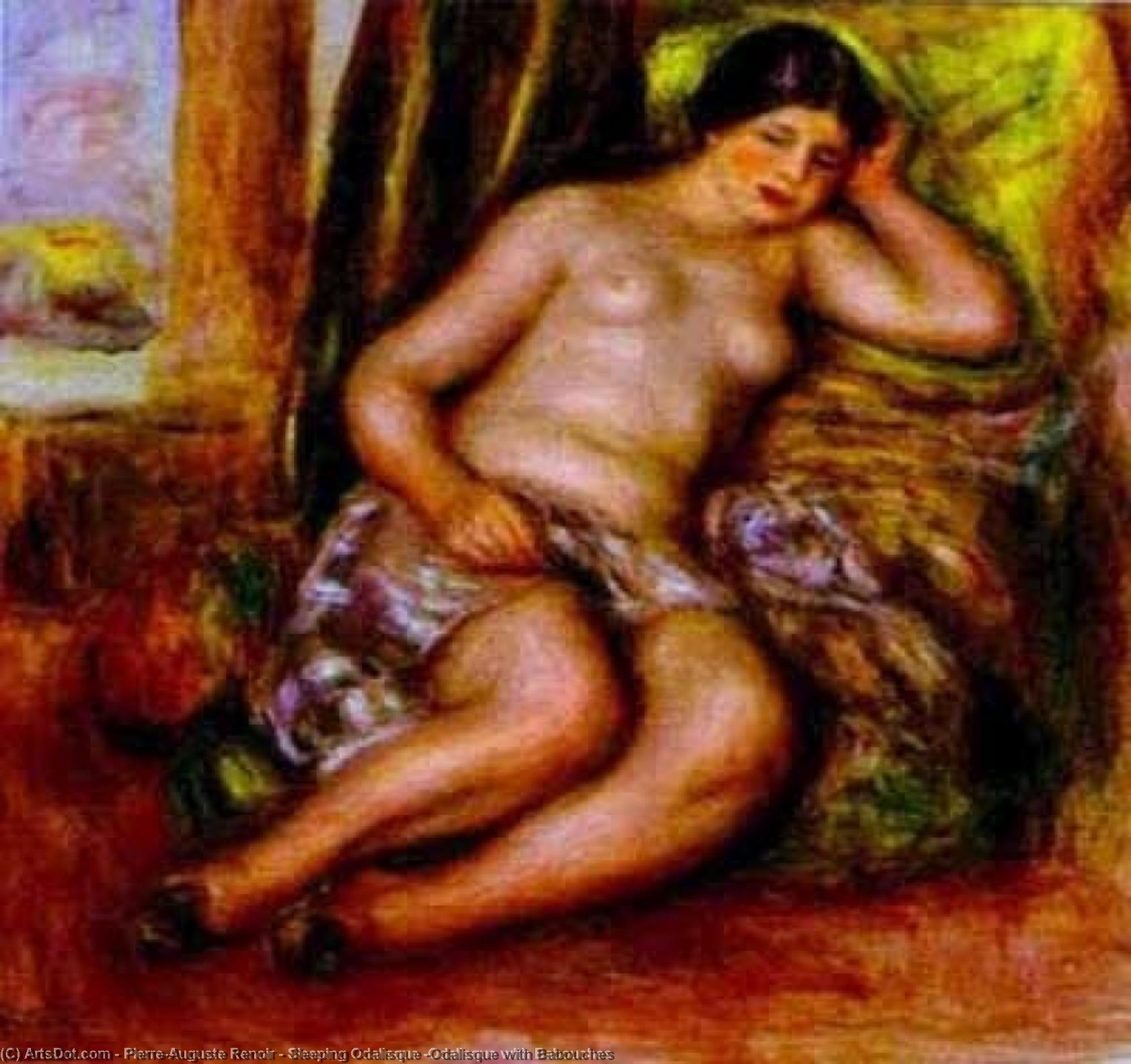 Sleeping Odalisque (odalisque With Babouches — Pierre-auguste Renoir