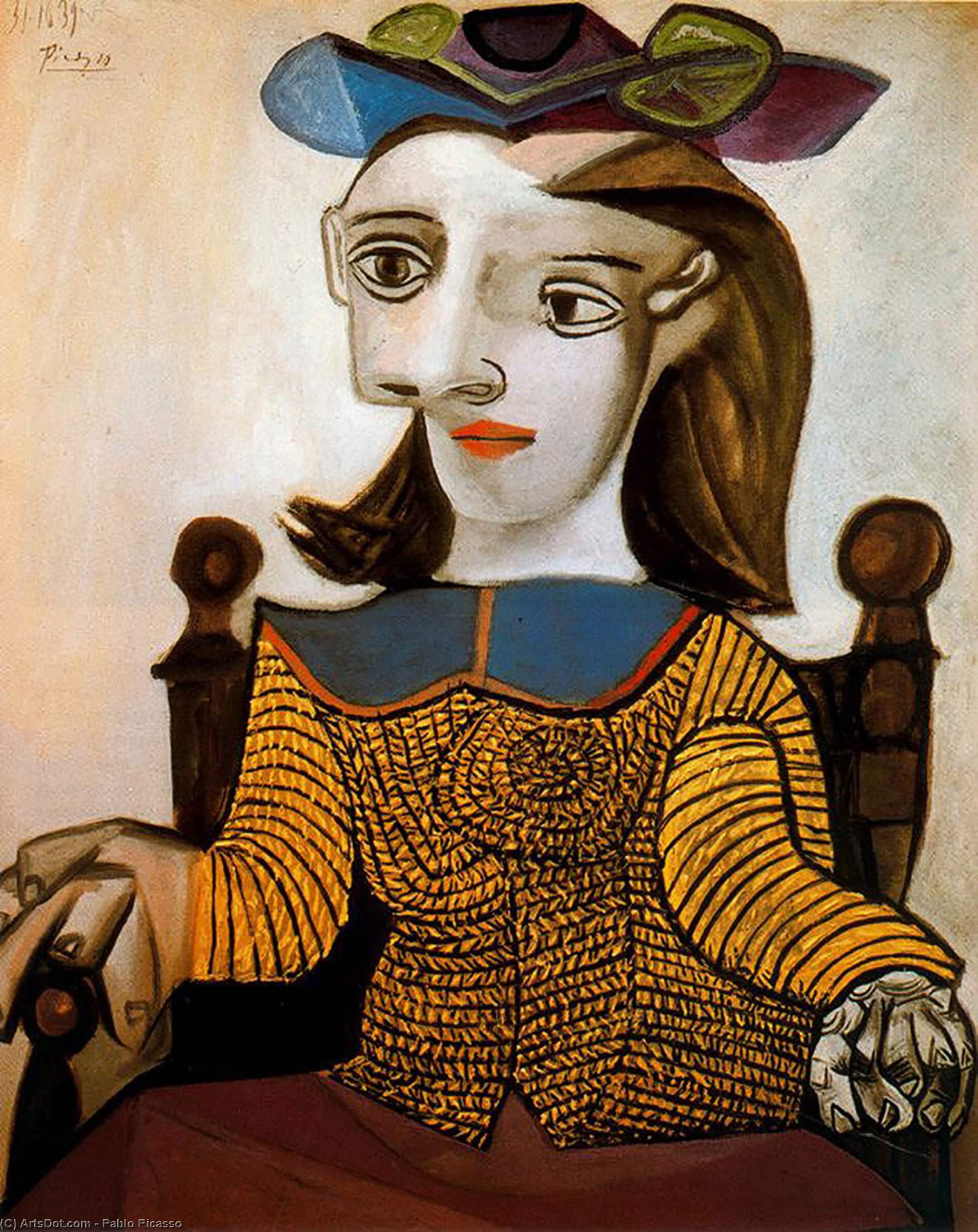 The Yellow Shirt (dora Maar) — Pablo Picasso