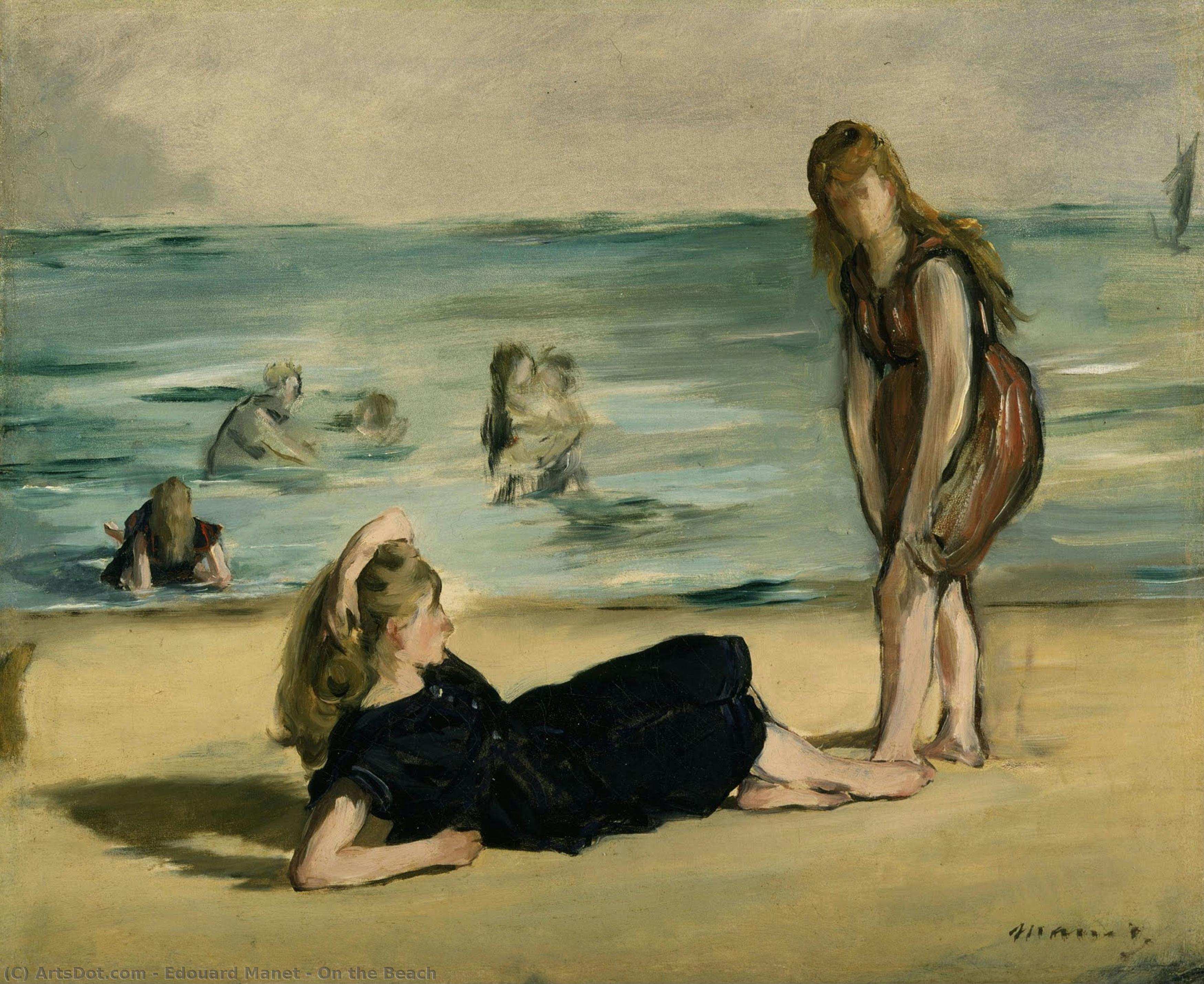 On The Beach — Édouard Manet