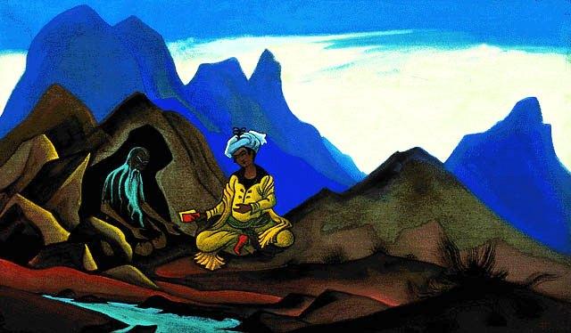 Iskander And Hermit — Nicholas Roerich