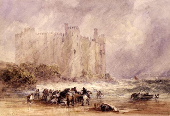 Laugharne Castle, Carmarthenshire — David Cox
