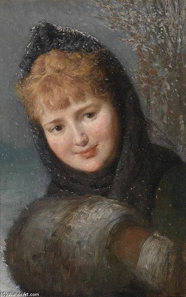 Mädchenportrait — Emile Eisman Semenovsky