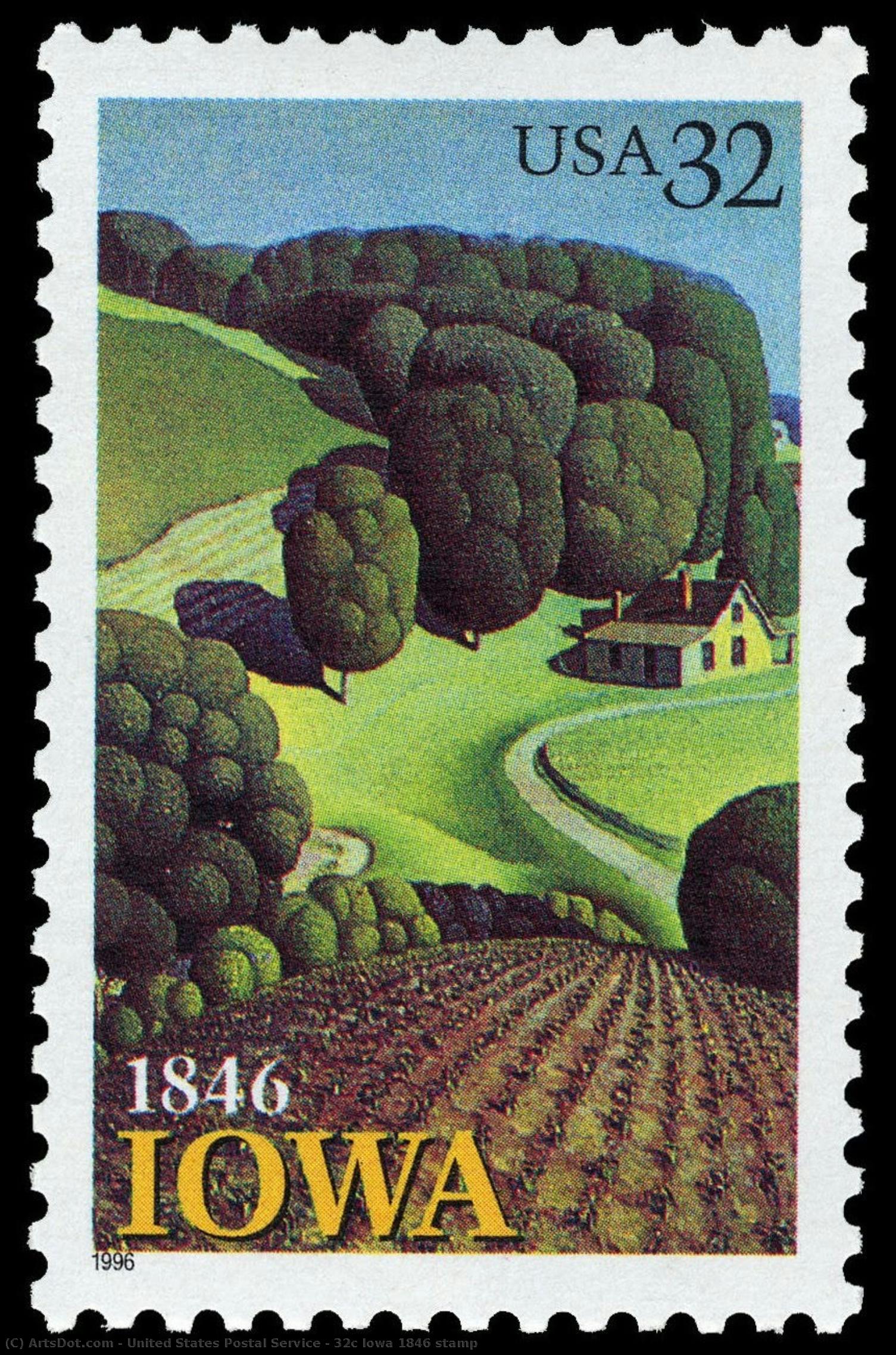 32c Iowa 1846 Stamp — United States Postal Service