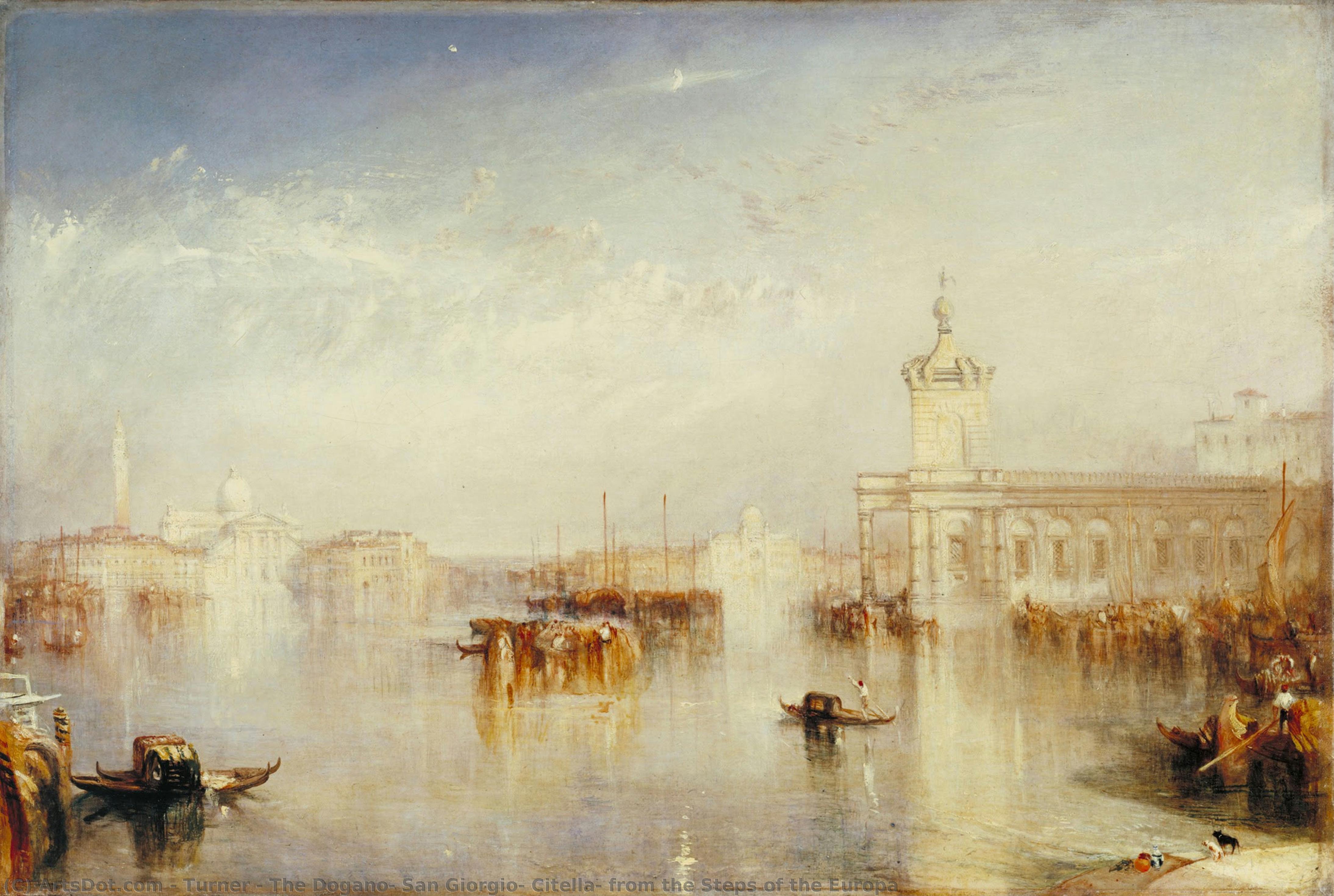 The Dogano, San Giorgio, Citella, From The Steps Of The Europa — J.m.w. Turner