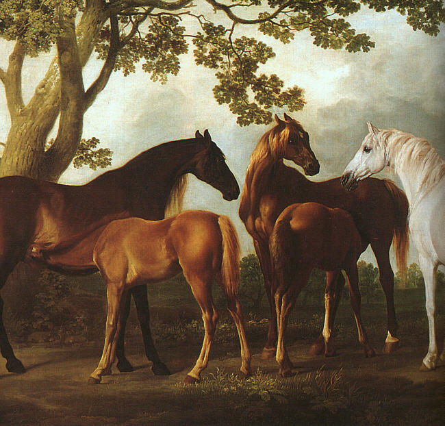 Mares And Foals In A Landscape — George Stubbs