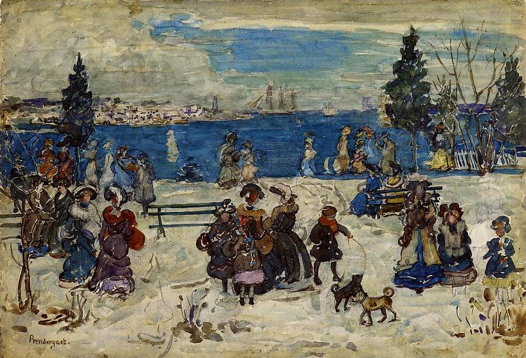 April Snow, Salem — Maurice Brazil Prendergast