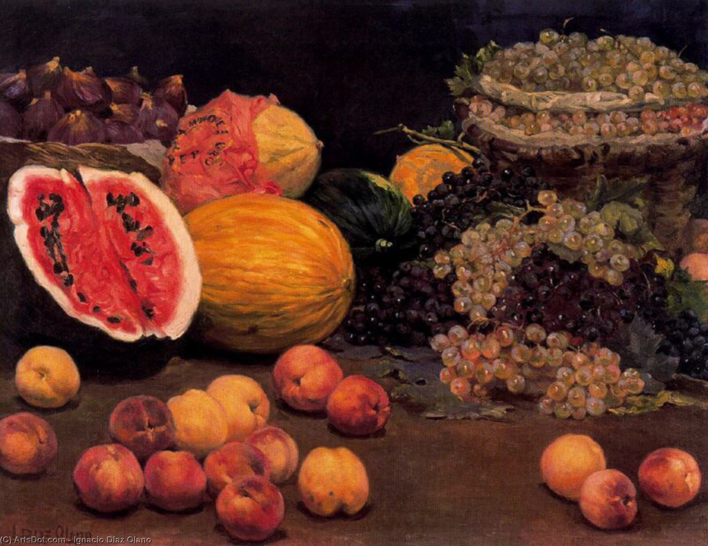 Still Life Of Fruit — Ignacio Díaz Olano