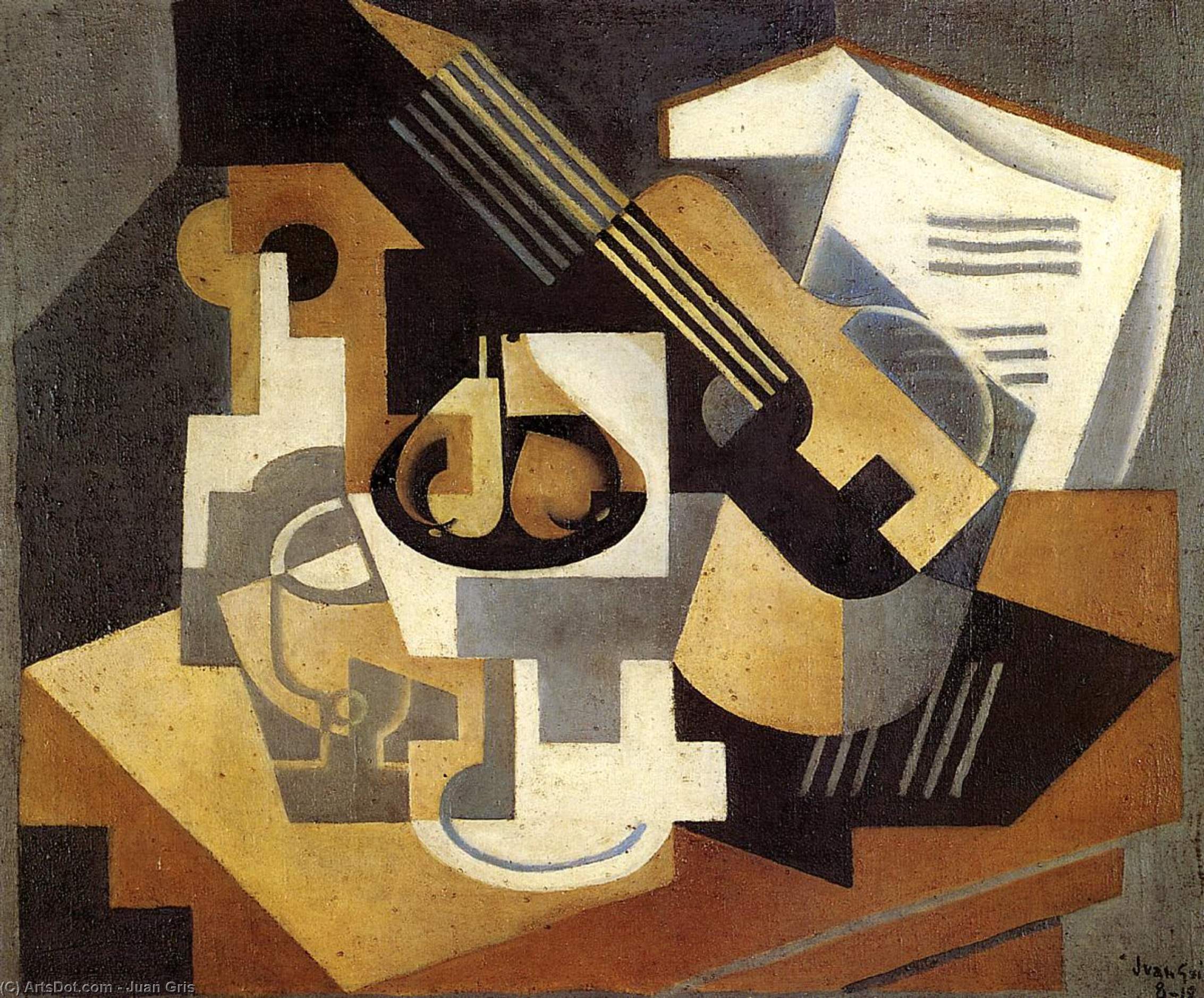 Guitar And Fruit Dish — Juan Gris