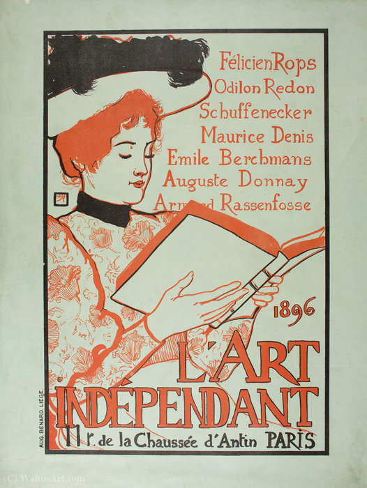'l'art Independant', (66 X 50 Cm) (1896) — Armand Rassenfosse