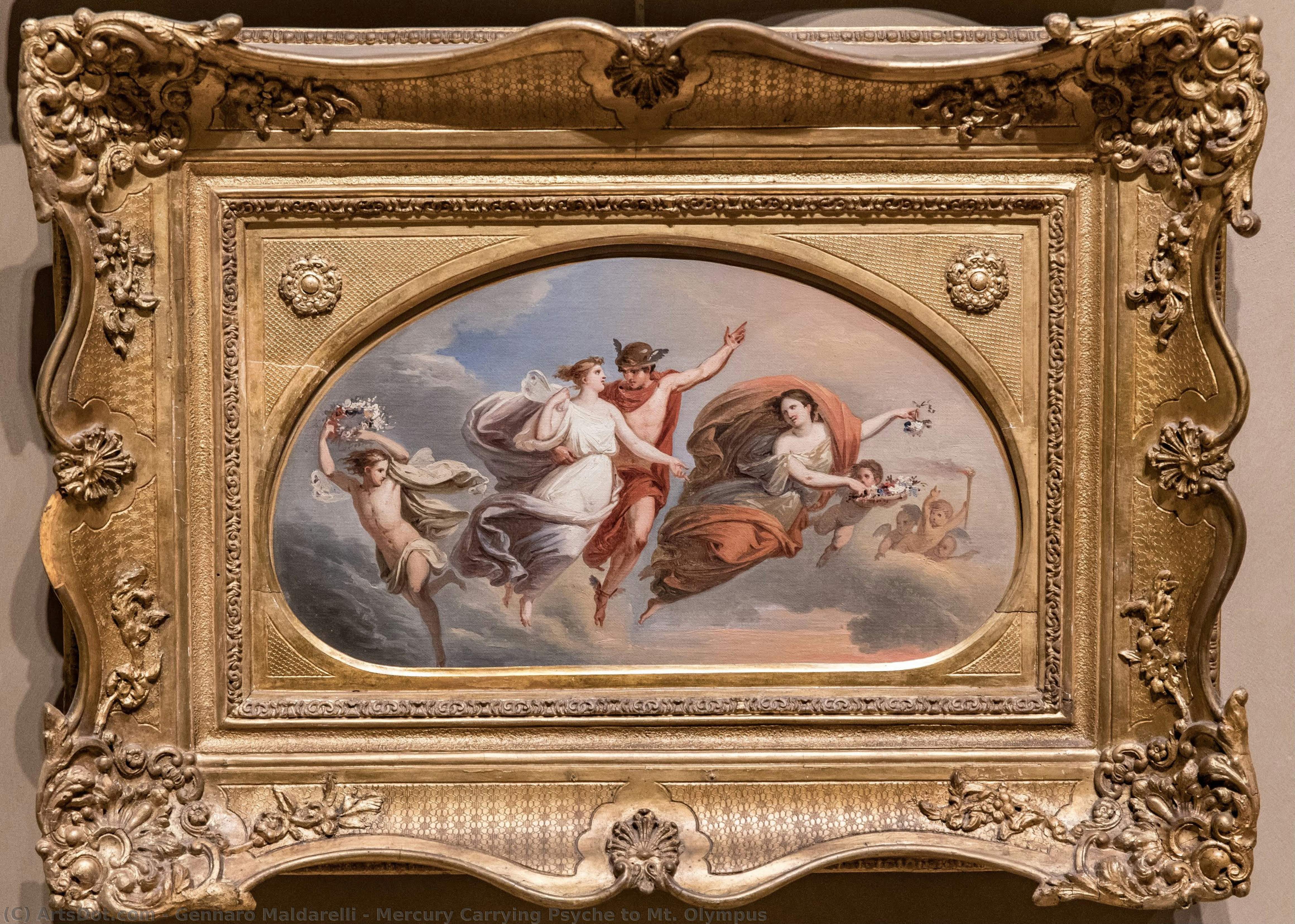 Mercury Carrying Psyche To Mt. Olympus — Gennaro Maldarelli