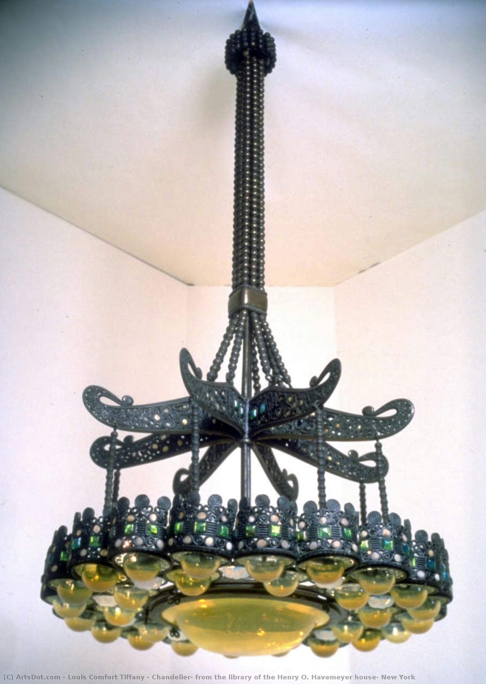 Chandelier, From The Library Of The Henry O. Havemeyer House, New York — Louis Comfort Tiffany