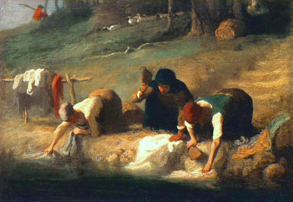 Washerwomen — Jean-françois Millet