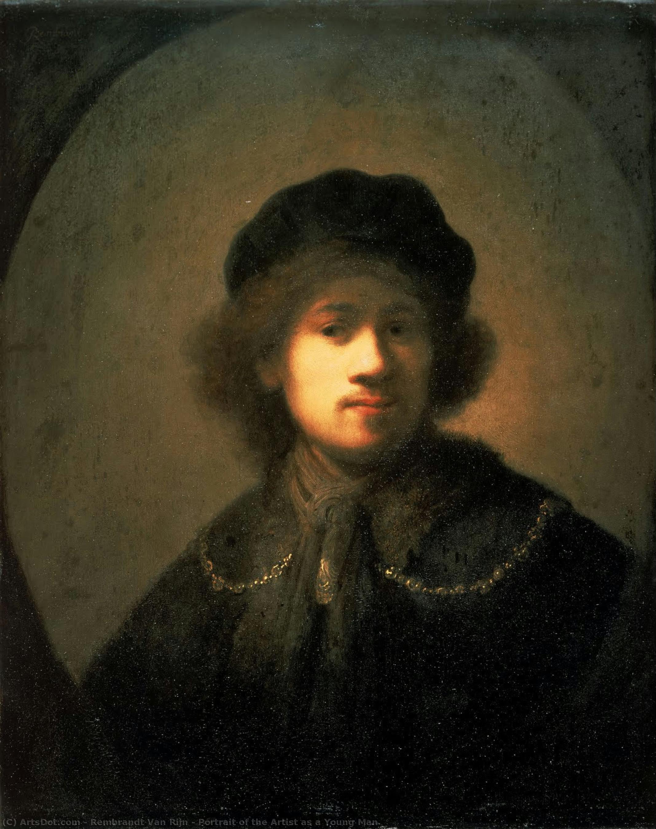Portrait Of The Artist As A Young Man — Rembrandt Van Rijn