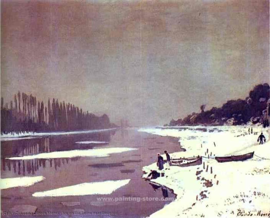 Ice On The Seine Near Bougival — Claude Monet