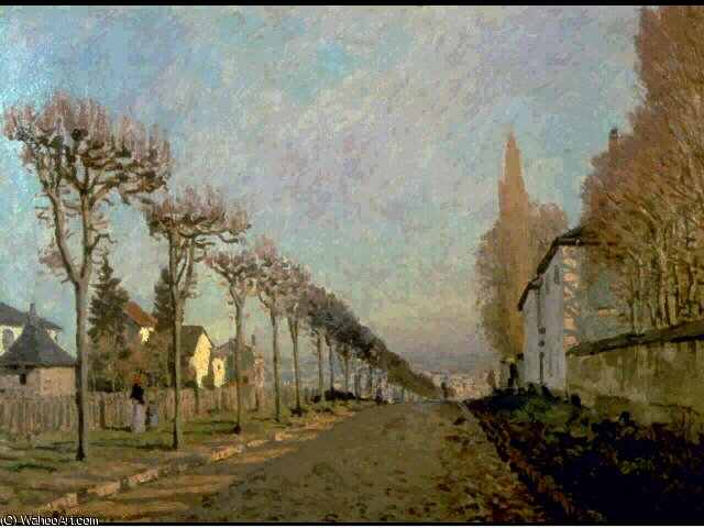 Chemin De La Machine, Louveciennes - - — Alfred Sisley