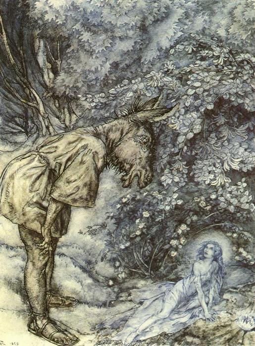 A Midsummer Night's Dream Titania And Bottom — Arthur Rackham