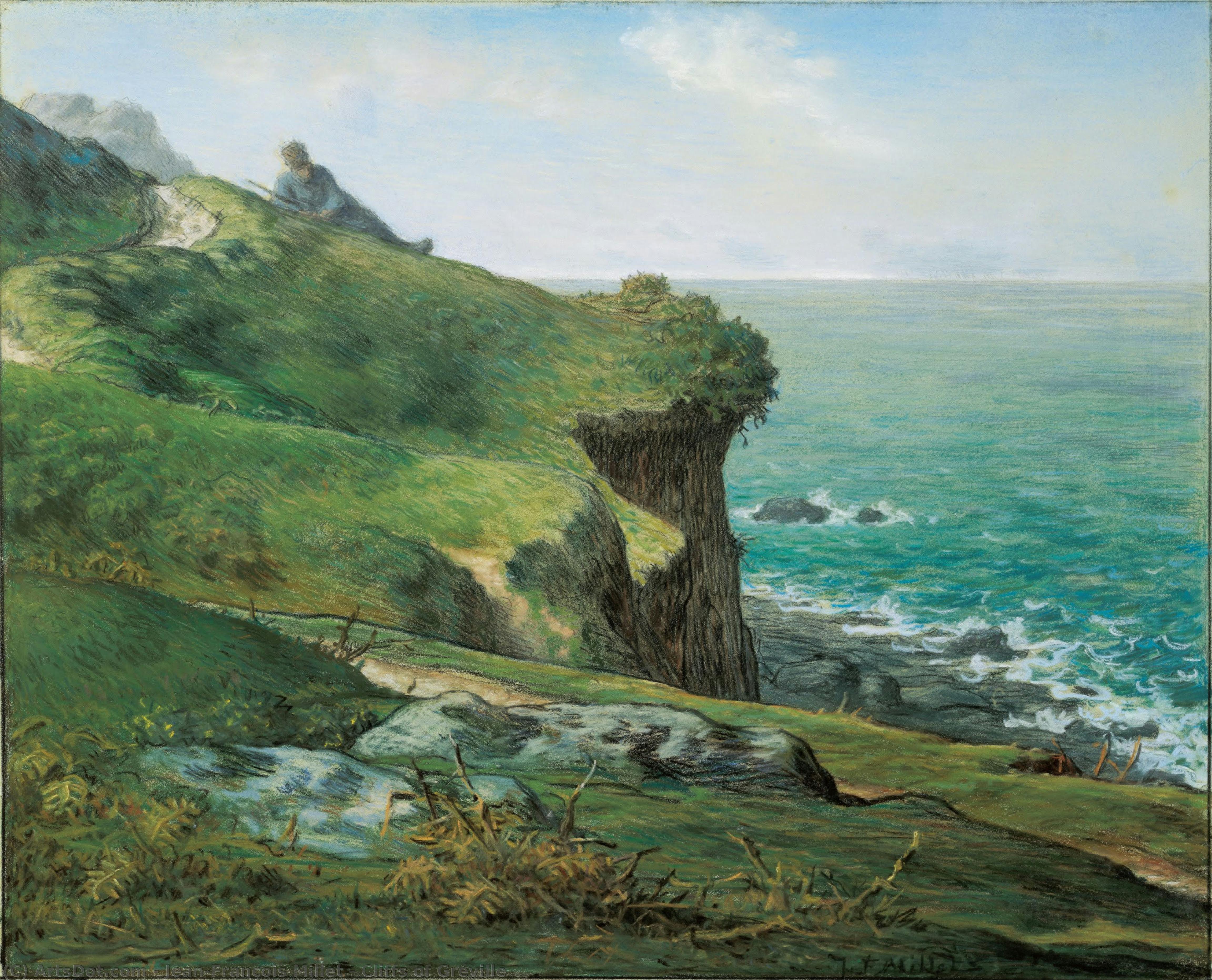 Cliffs Of Gréville — Jean-françois Millet