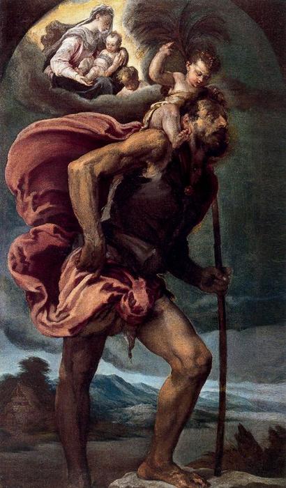 San Cristóbal — Jacopo Bassano (jacopo Da Ponte)