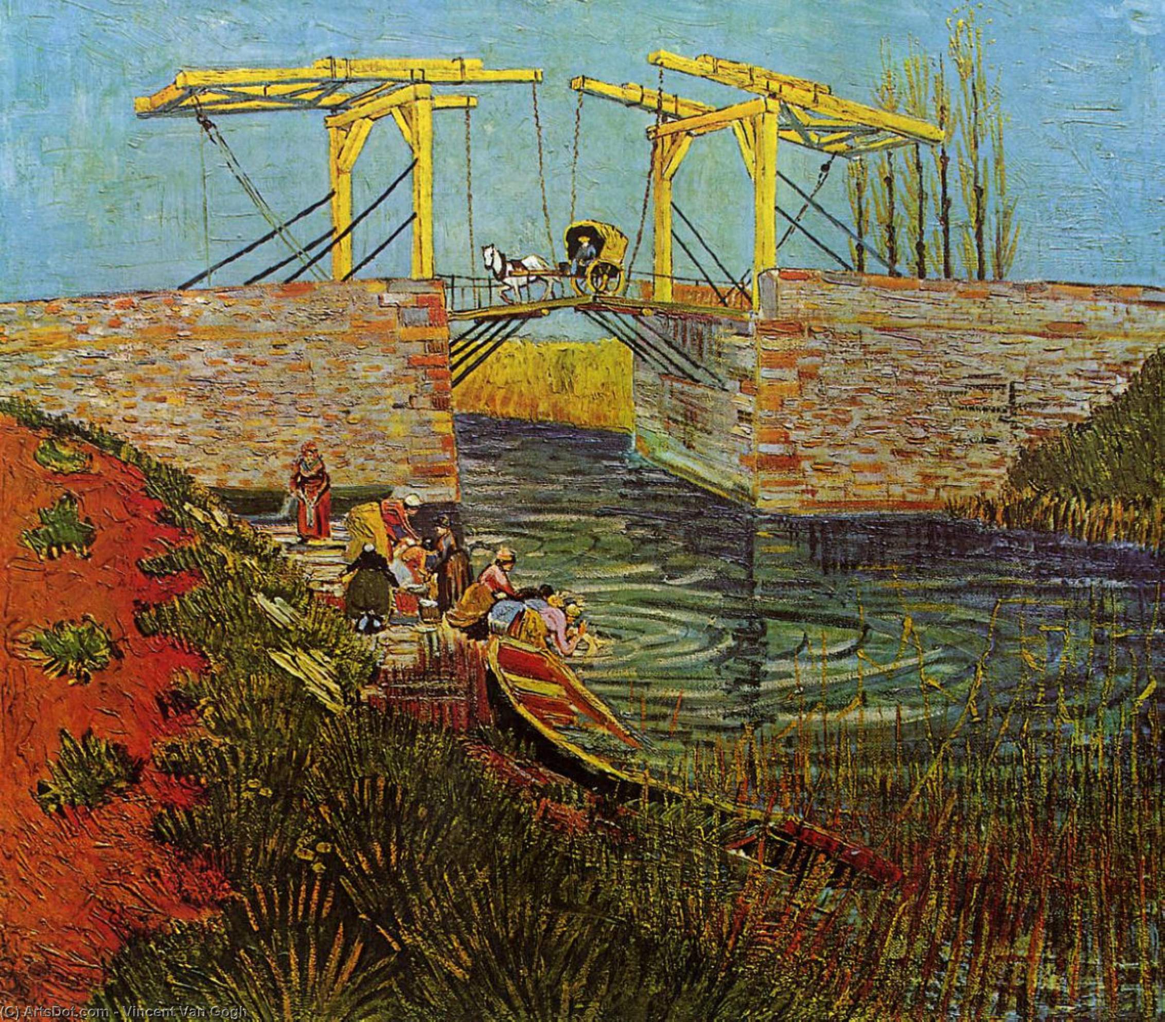 The Langlois Bridge At Arles — Vincent Willem Van Gogh
